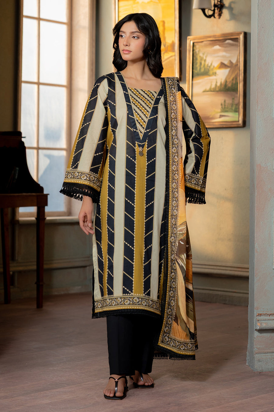 Zellbury Summer Printed Lawn Unstitched 3Pc Suit WUS26X30688
