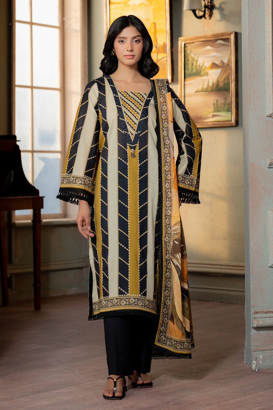 Zellbury Summer Printed Lawn Unstitched 3Pc Suit WUS26X30688