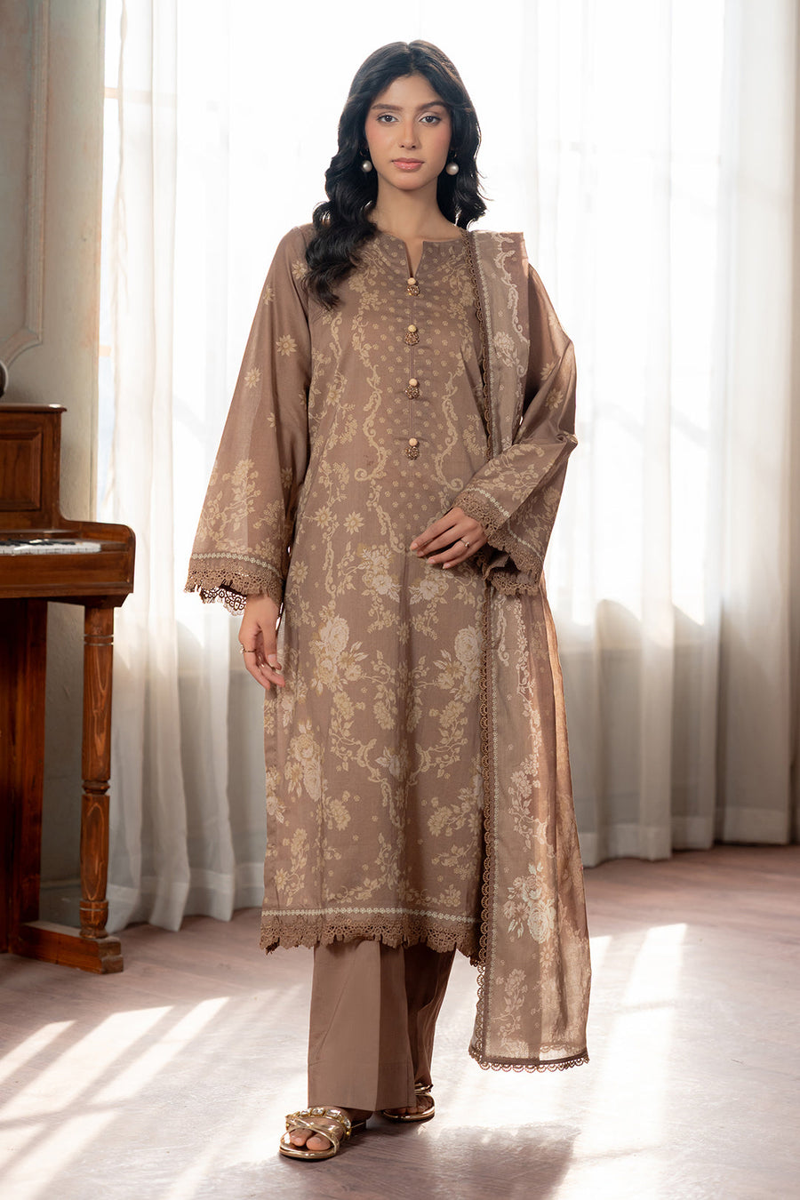 Zellbury Summer Printed Lawn Unstitched 3Pc Suit WUS26X30690