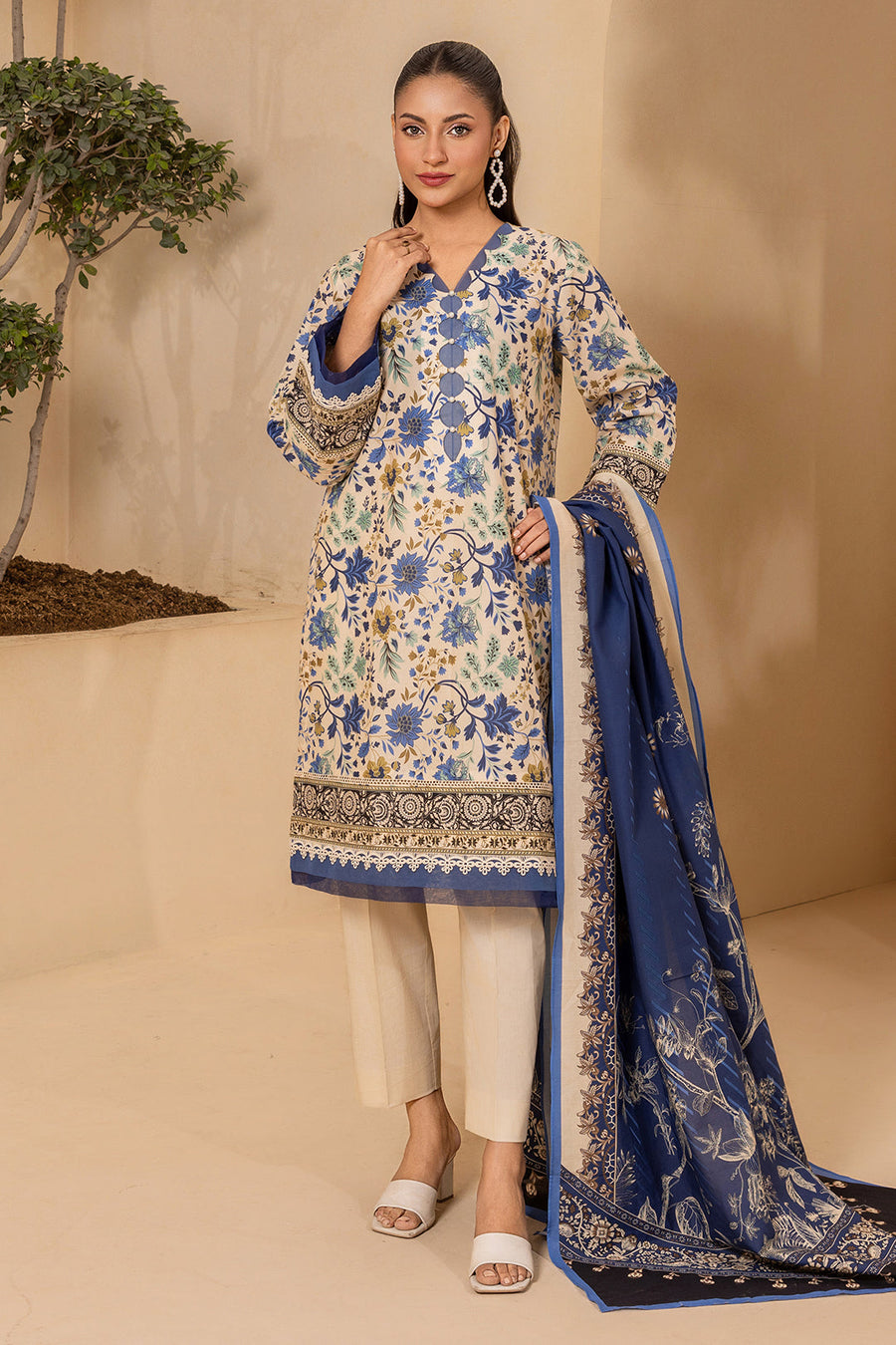 Zellbury Summer Printed Lawn Unstitched 3Pc Suit WUS26X30691