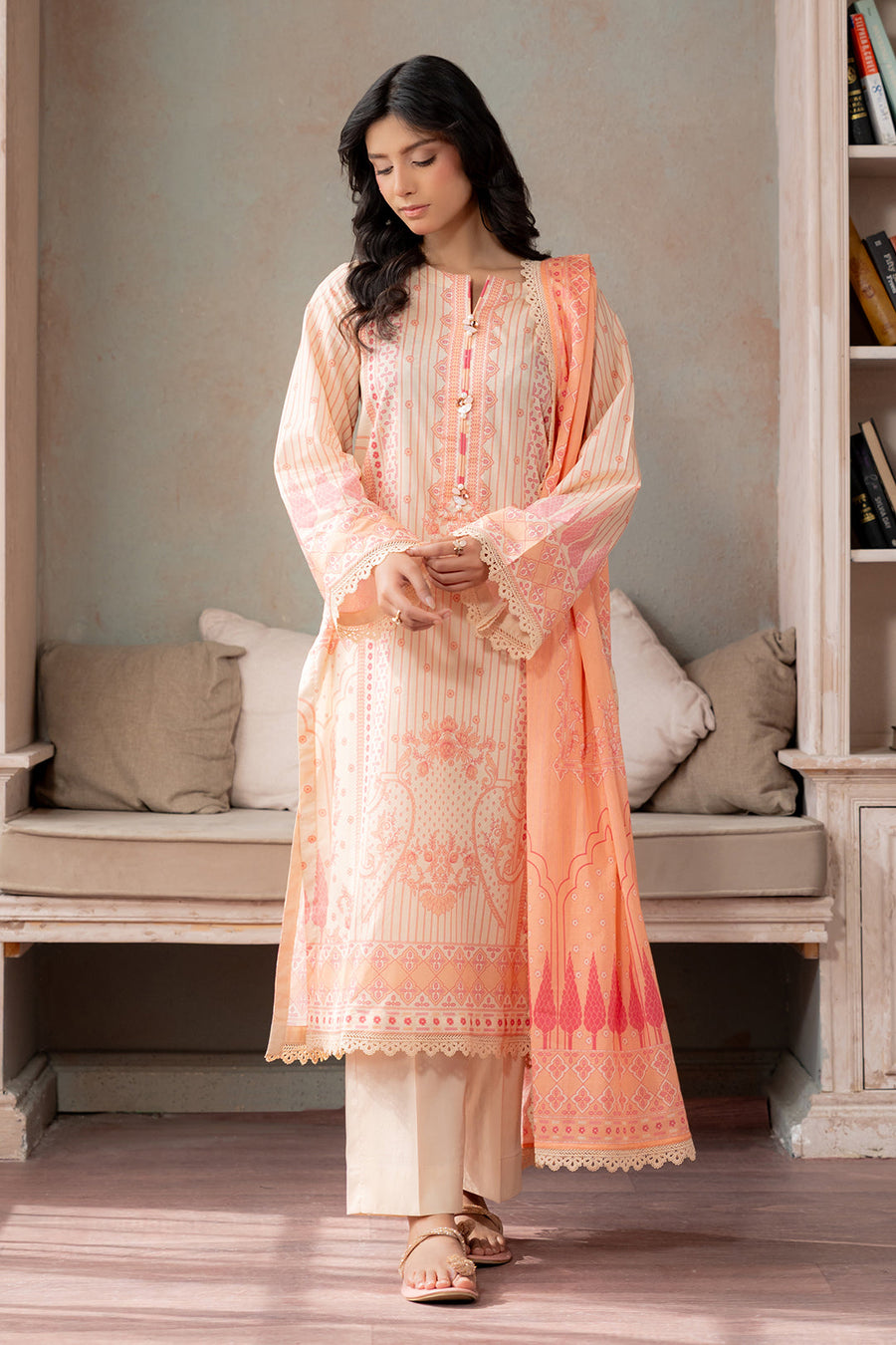 Zellbury Summer Printed Lawn Unstitched 3Pc Suit WUS26X30692
