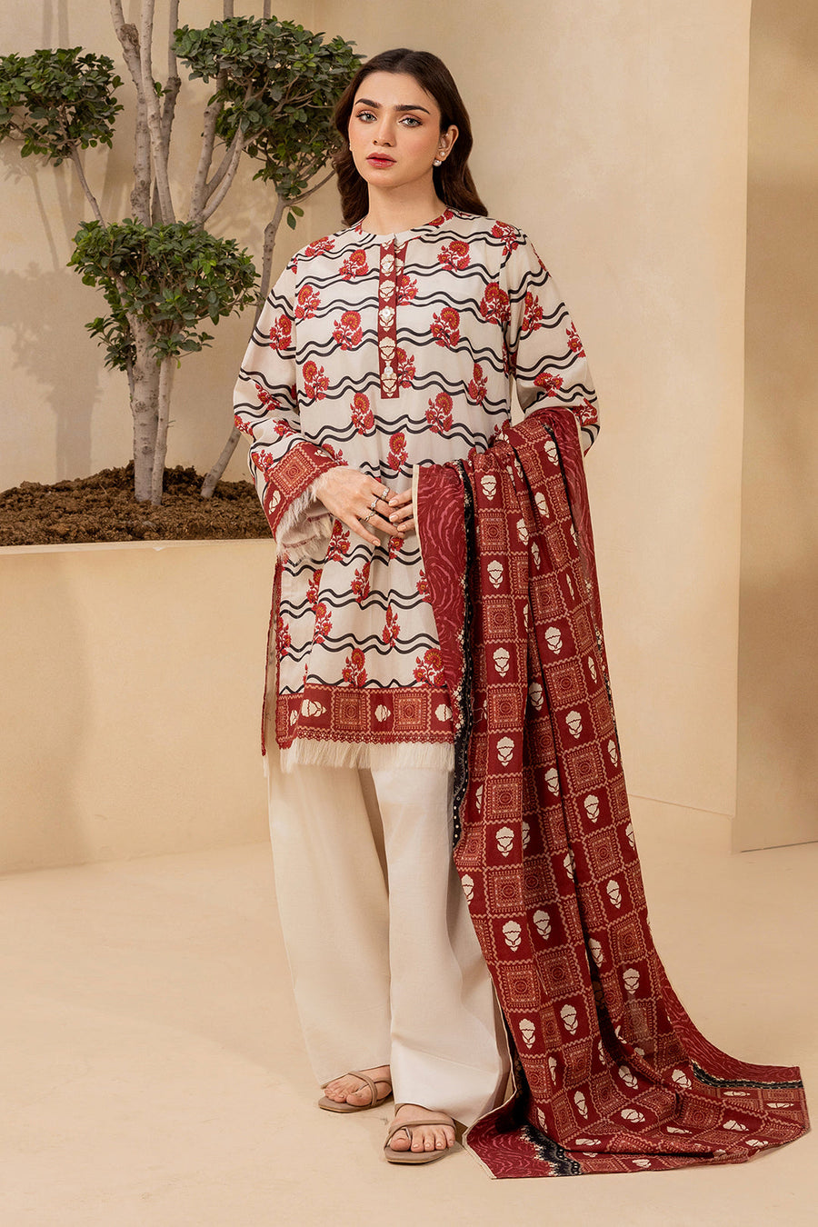 Zellbury Summer Printed Lawn Unstitched 3Pc Suit WUS26X30693
