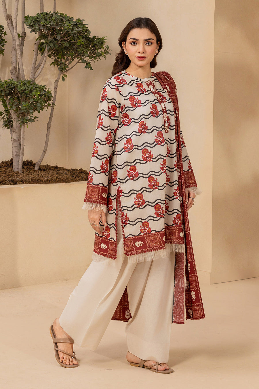 Zellbury Summer Printed Lawn Unstitched 3Pc Suit WUS26X30693