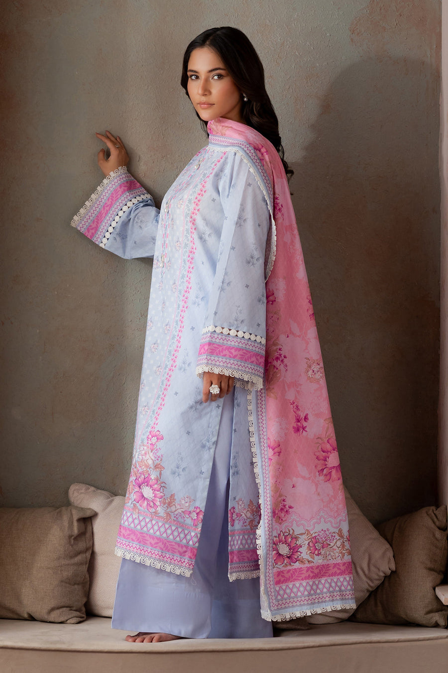 Zellbury Summer Printed Lawn Unstitched 3Pc Suit WUS26X30694