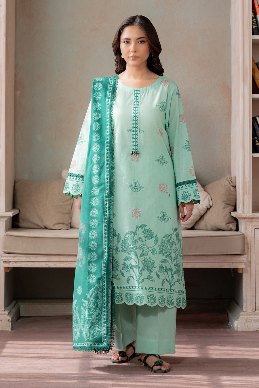 Zellbury Summer Printed Lawn Unstitched 3Pc Suit WUS26X30695