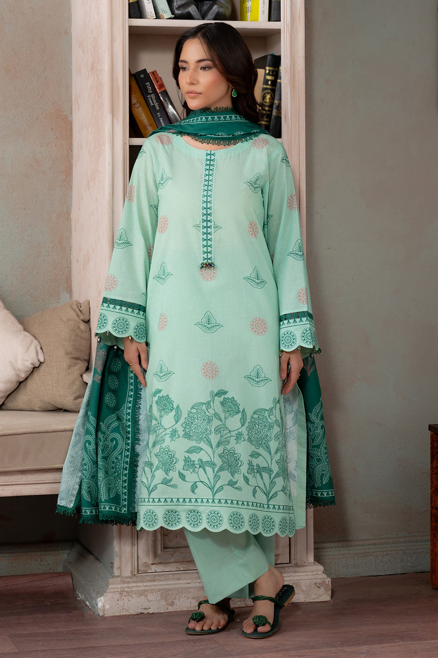 Zellbury Summer Printed Lawn Unstitched 3Pc Suit WUS26X30695