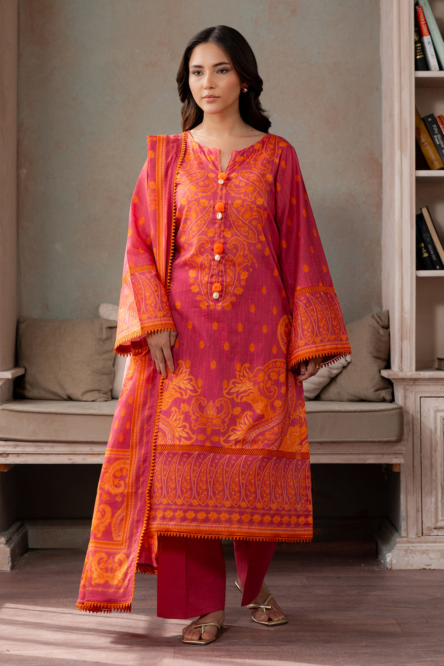 Zellbury Summer Printed Lawn Unstitched 3Pc Suit WUS26X30697