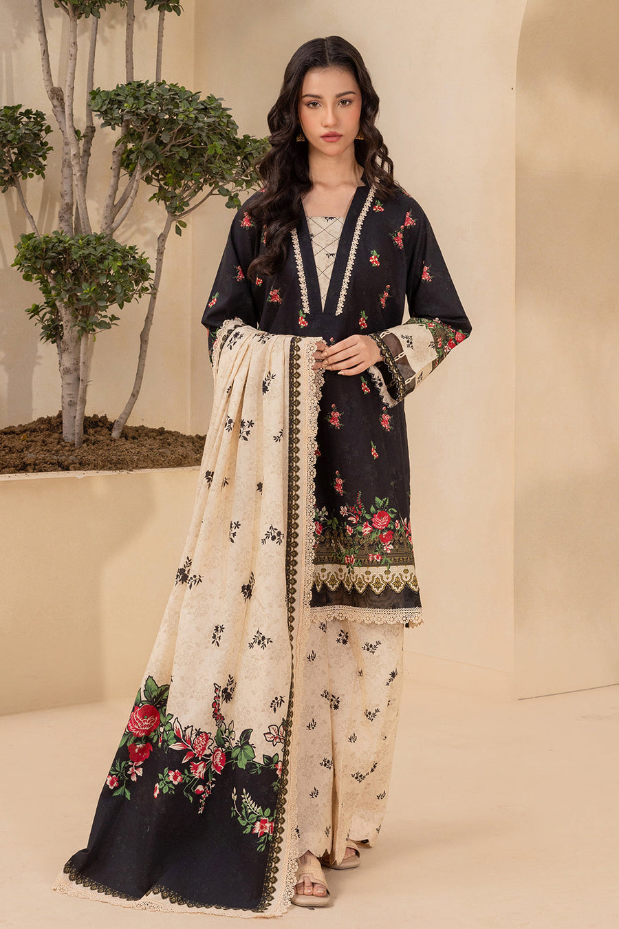 Zellbury Summer Printed Lawn Unstitched 3Pc Suit WUS26X30698