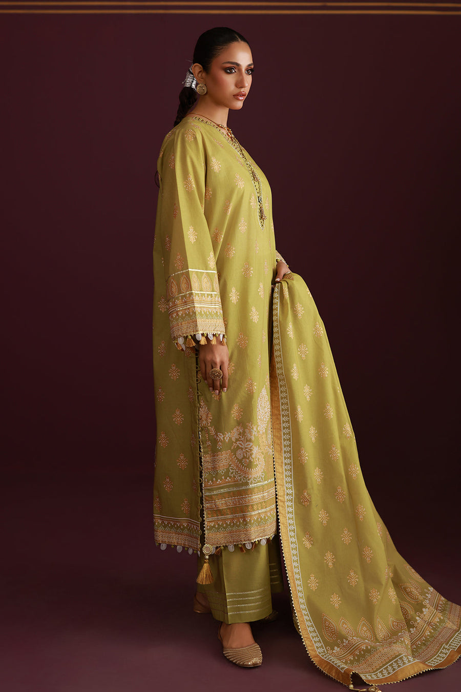 Zellbury Summer Printed Lawn Unstitched 3Pc Suit WUS26X30702