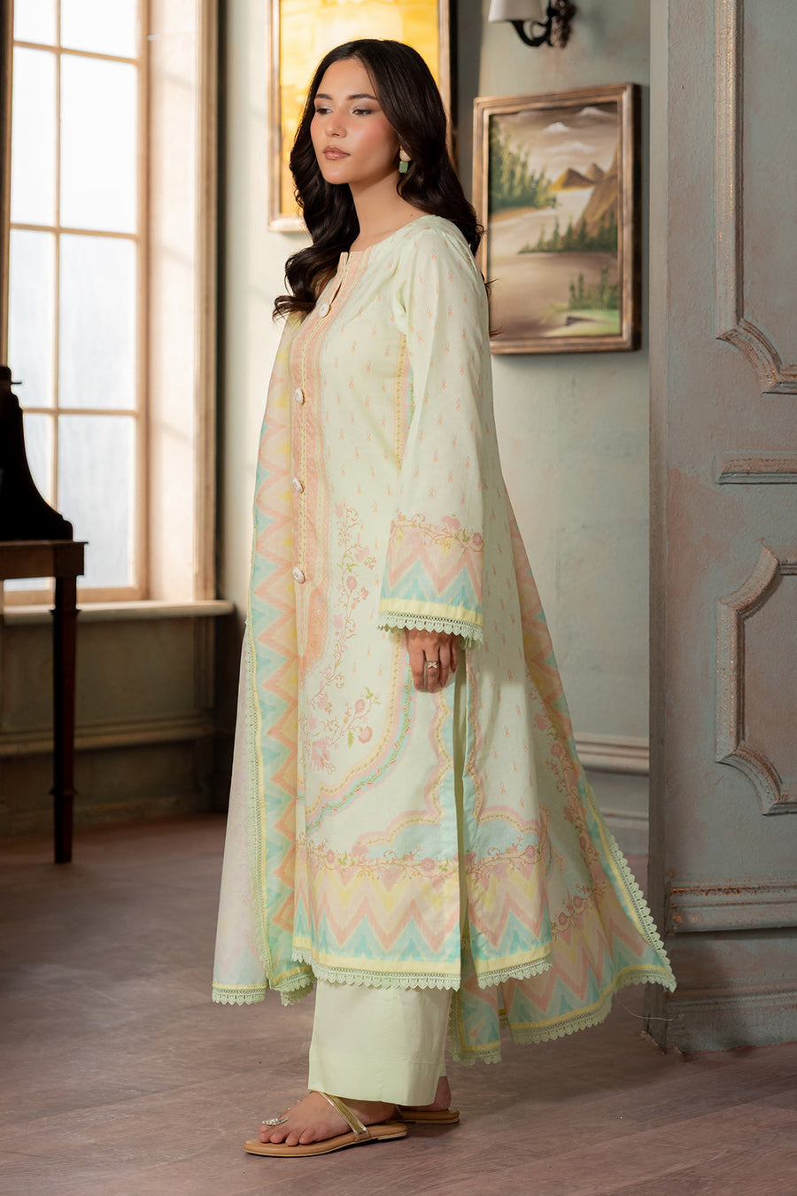 Zellbury Summer Printed Lawn Unstitched 3Pc Suit WUS26X30746