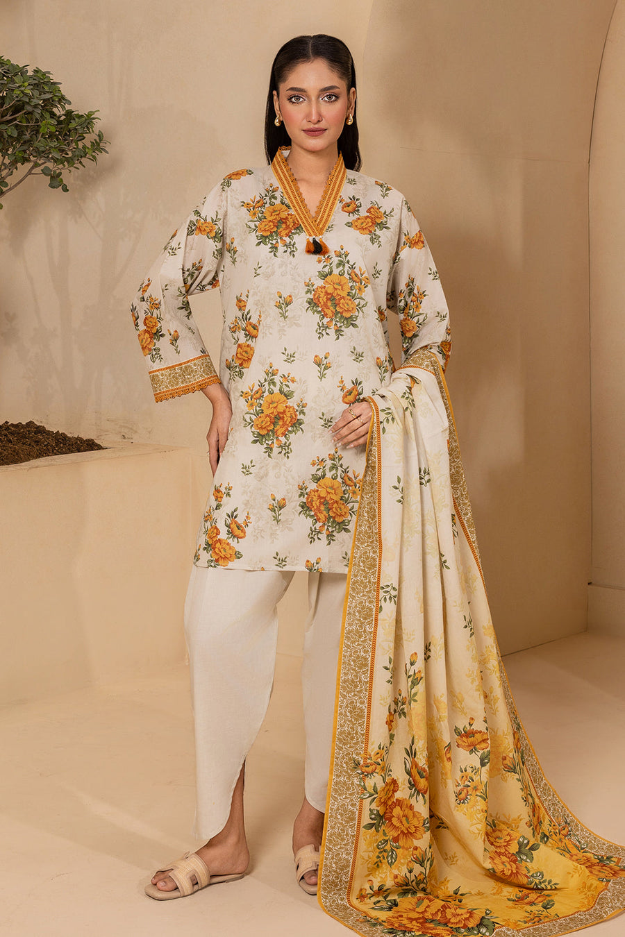 Zellbury Summer Printed Lawn Unstitched 3Pc Suit WUS26X30747
