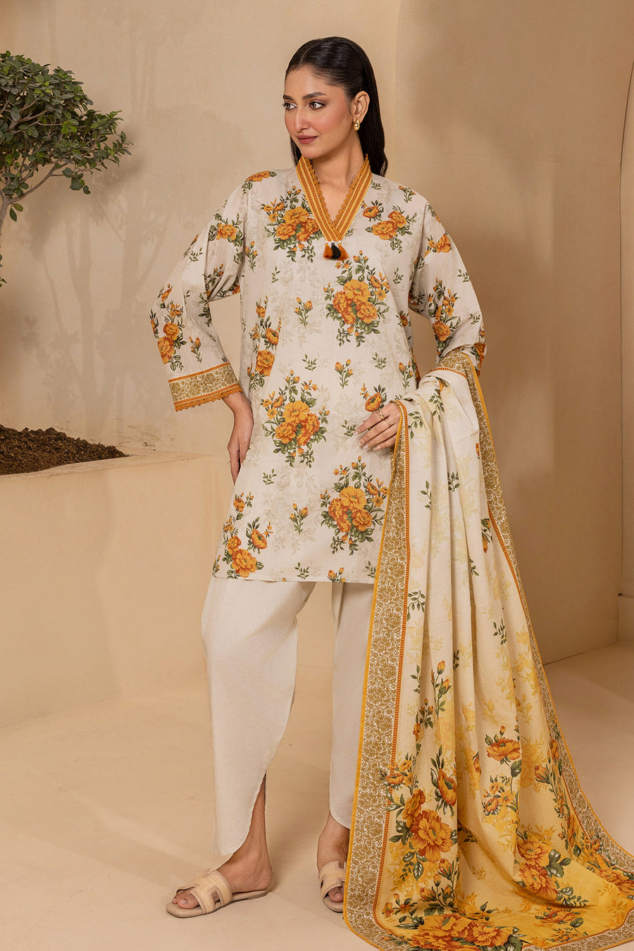 Zellbury Summer Printed Lawn Unstitched 3Pc Suit WUS26X30747