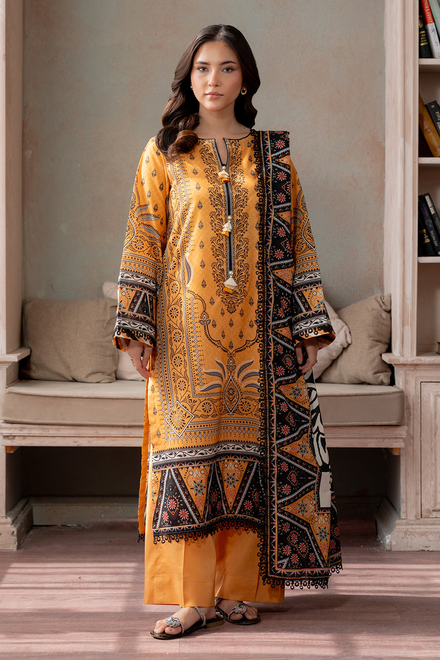 Zellbury Summer Printed Lawn Unstitched 3Pc Suit WUS26X30748