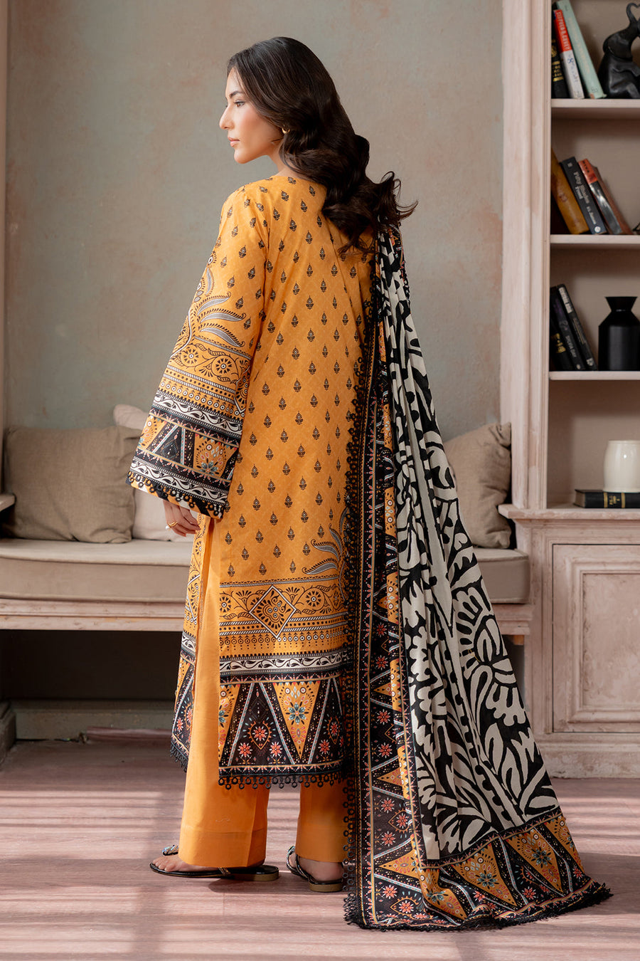 Zellbury Summer Printed Lawn Unstitched 3Pc Suit WUS26X30748