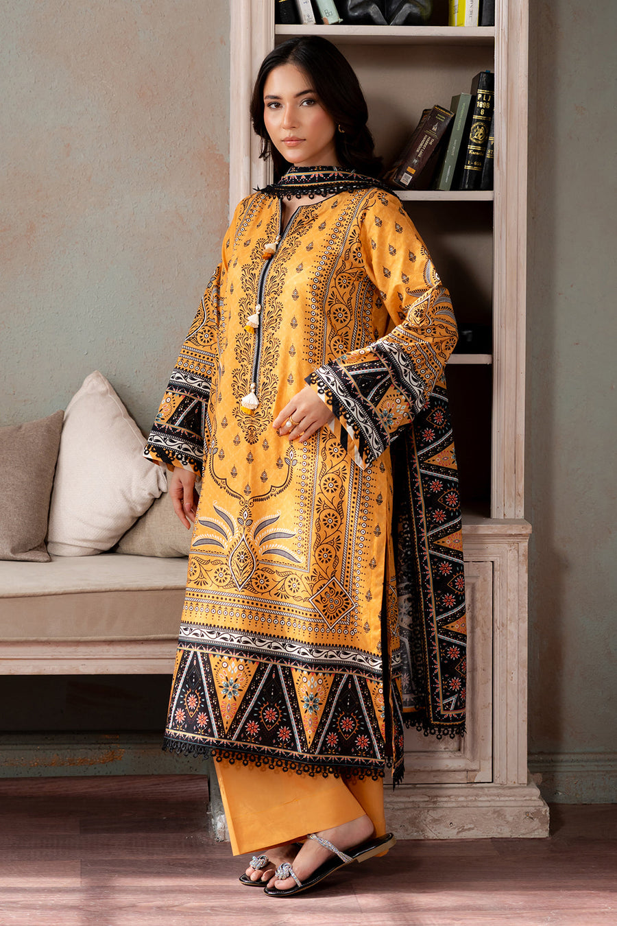 Zellbury Summer Printed Lawn Unstitched 3Pc Suit WUS26X30748
