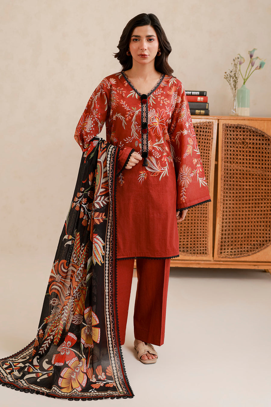 Zellbury Summer Printed Lawn Unstitched 3Pc Suit WUS26X30750