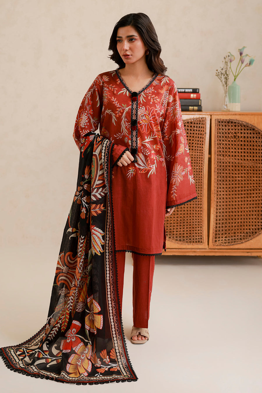 Zellbury Summer Printed Lawn Unstitched 3Pc Suit WUS26X30750