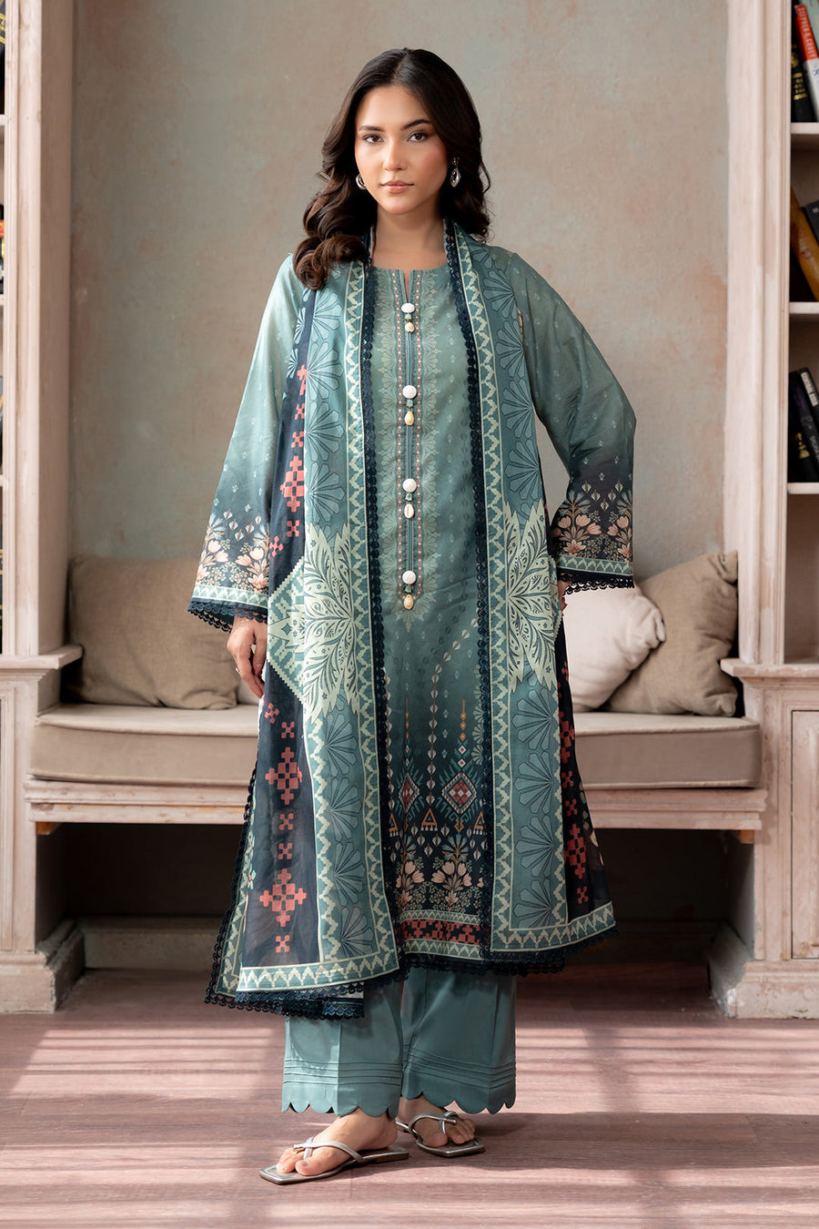 Zellbury Summer Printed Lawn Unstitched 3Pc Suit WUS26X30752