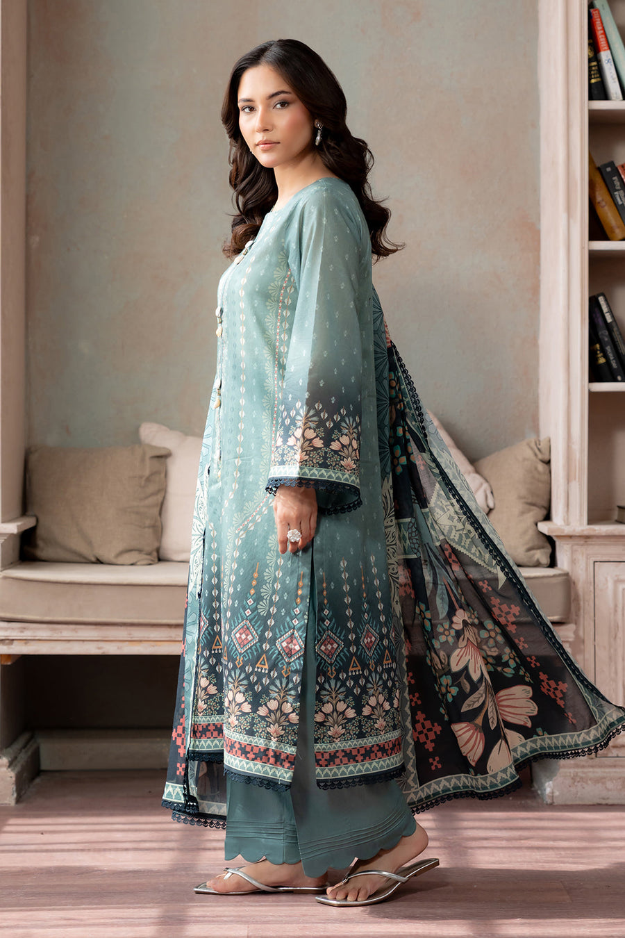 Zellbury Summer Printed Lawn Unstitched 3Pc Suit WUS26X30752