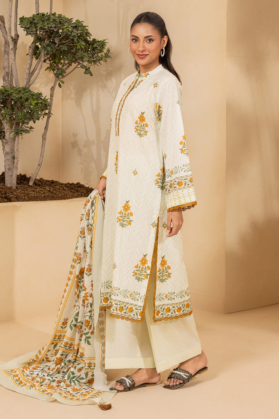 Zellbury Summer Printed Lawn Unstitched 3Pc Suit WUS26X30759