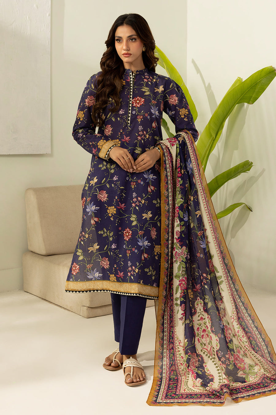 Zellbury Summer Printed Lawn Unstitched 3Pc Suit WUS26X30760