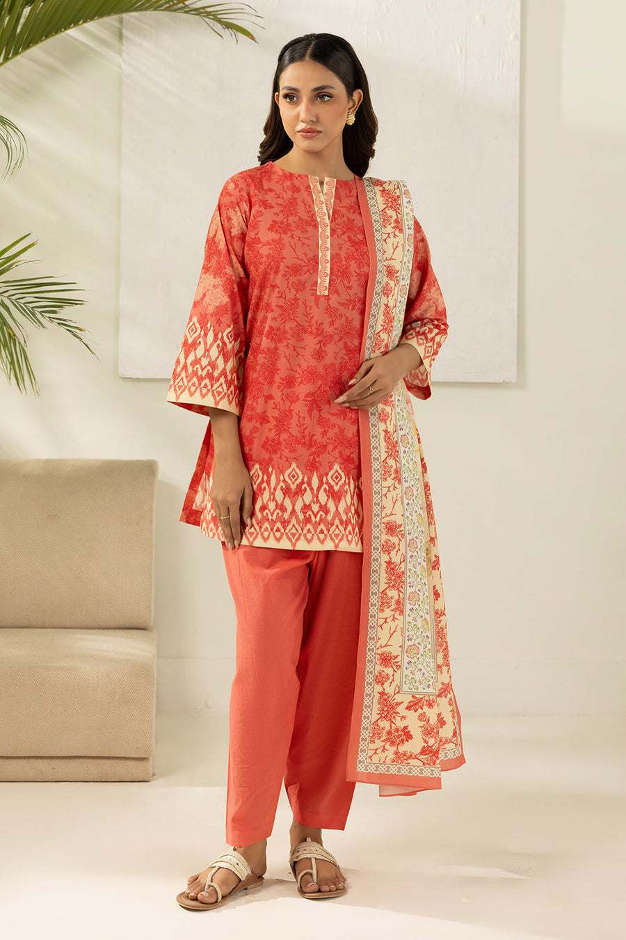 Zellbury Summer Printed Lawn Unstitched 3Pc Suit WUS26X30762
