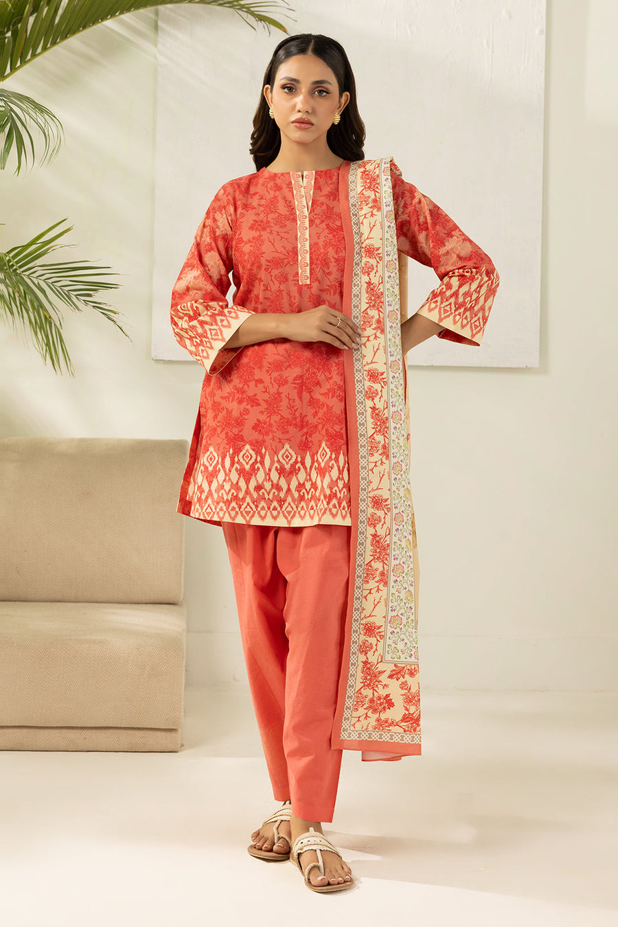 Zellbury Summer Printed Lawn Unstitched 3Pc Suit WUS26X30762