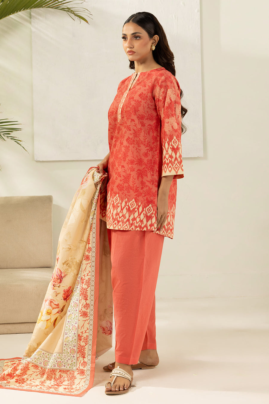 Zellbury Summer Printed Lawn Unstitched 3Pc Suit WUS26X30762