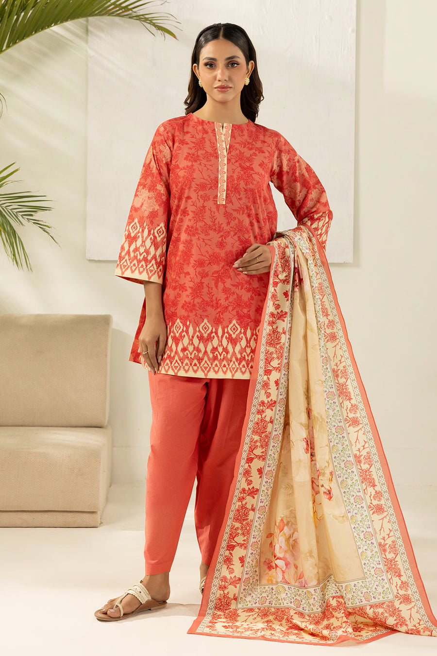 Zellbury Summer Printed Lawn Unstitched 3Pc Suit WUS26X30762