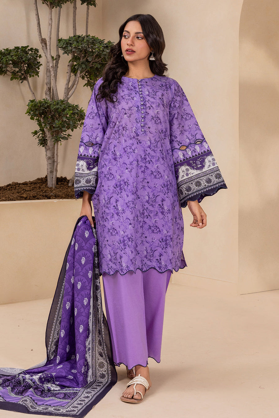 Zellbury Summer Printed Lawn Unstitched 3Pc Suit WUS26X30764