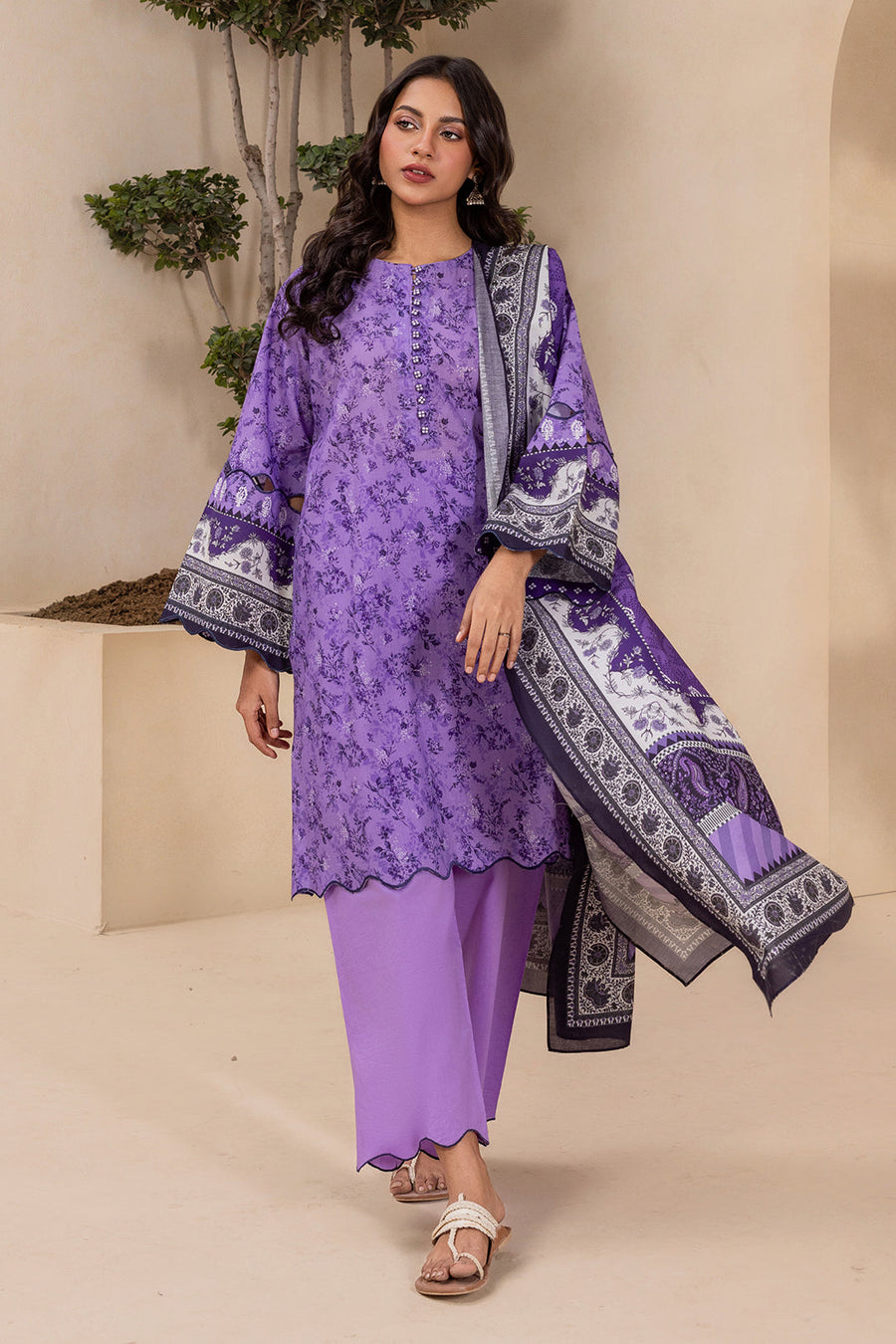 Zellbury Summer Printed Lawn Unstitched 3Pc Suit WUS26X30764