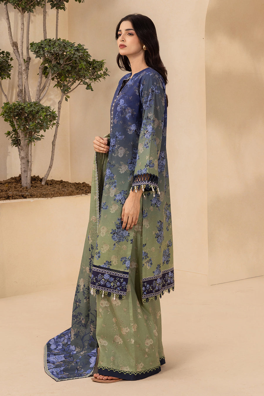Zellbury Summer Printed Lawn Unstitched 3Pc Suit WUS26X30766