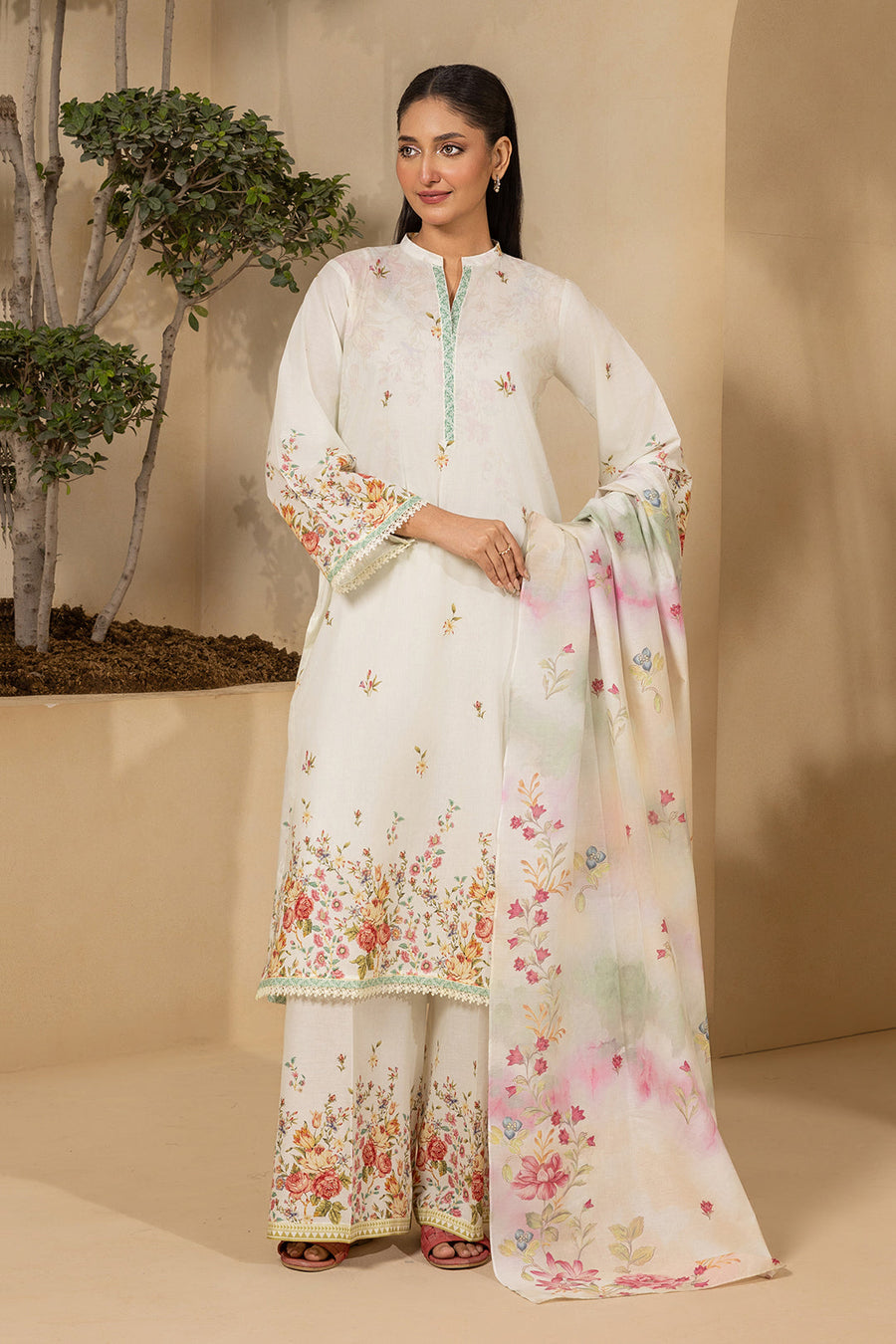 Zellbury Summer Printed Lawn Unstitched 3Pc Suit WUS26X30767