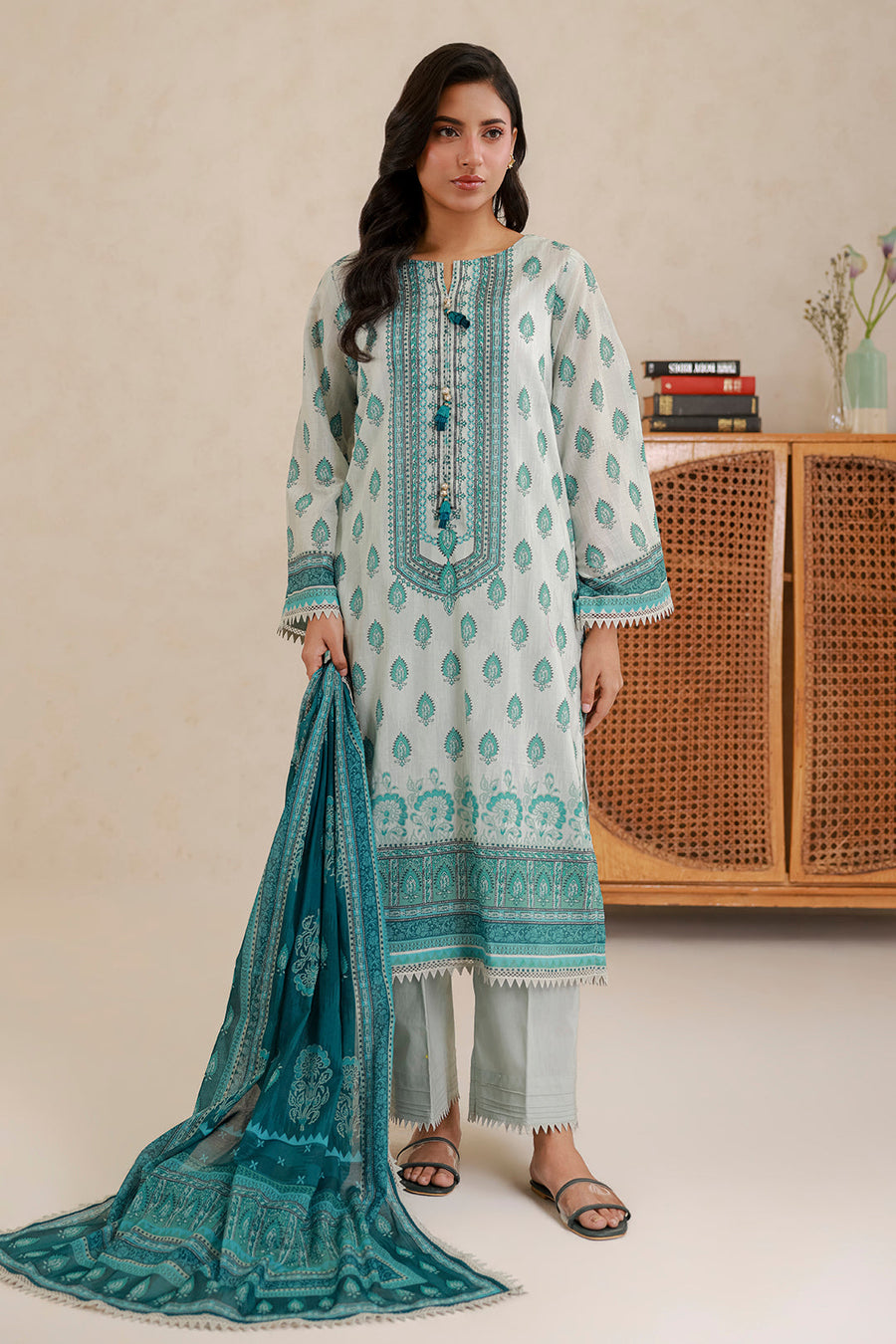 Zellbury Summer Printed Lawn Unstitched 3Pc Suit WUS26X30769