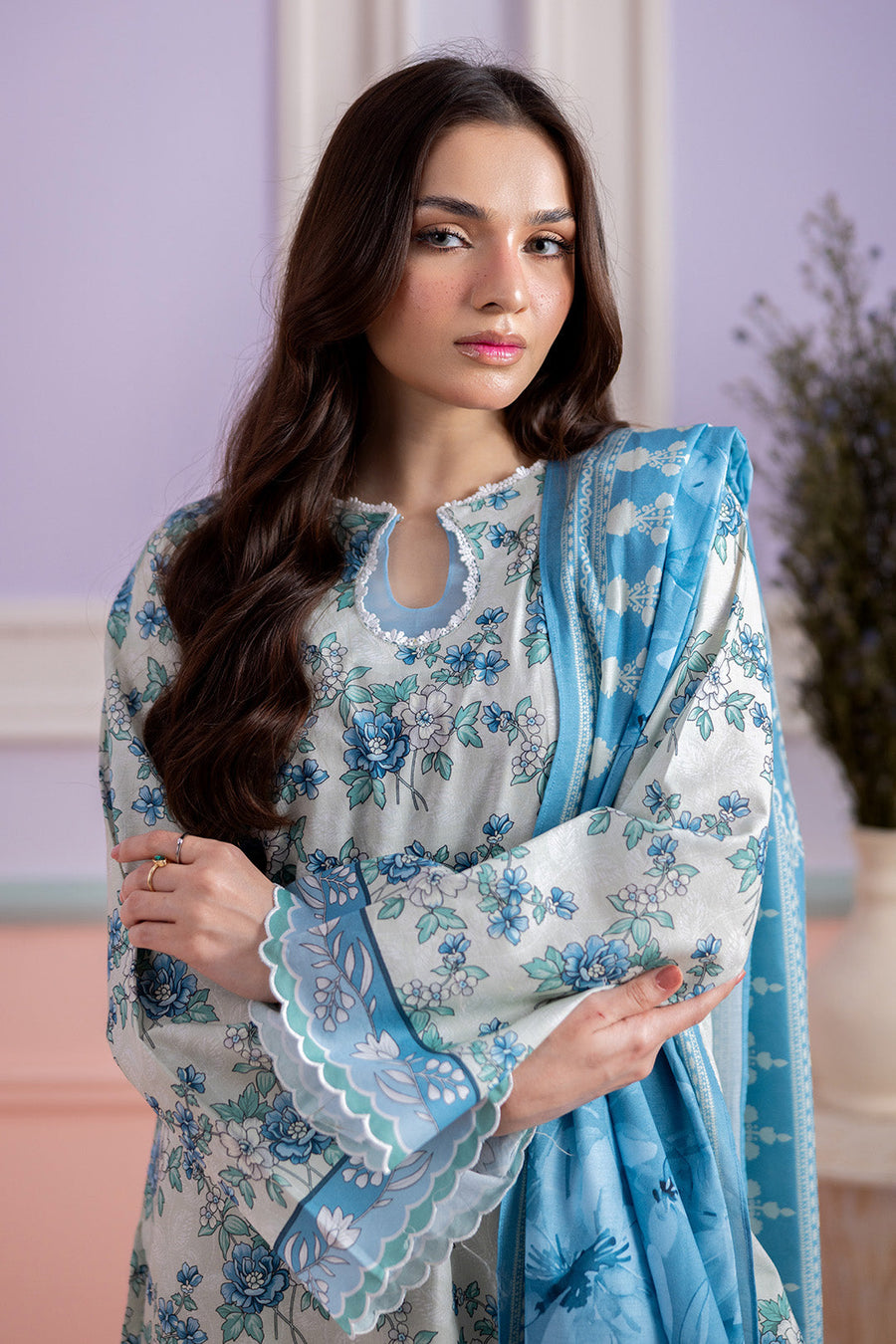 Zellbury Summer Printed Lawn Unstitched 3Pc Suit WUS26X30813