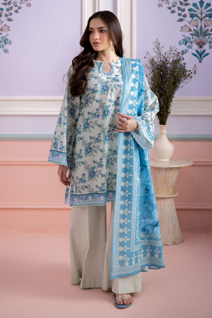 Zellbury Summer Printed Lawn Unstitched 3Pc Suit WUS26X30813