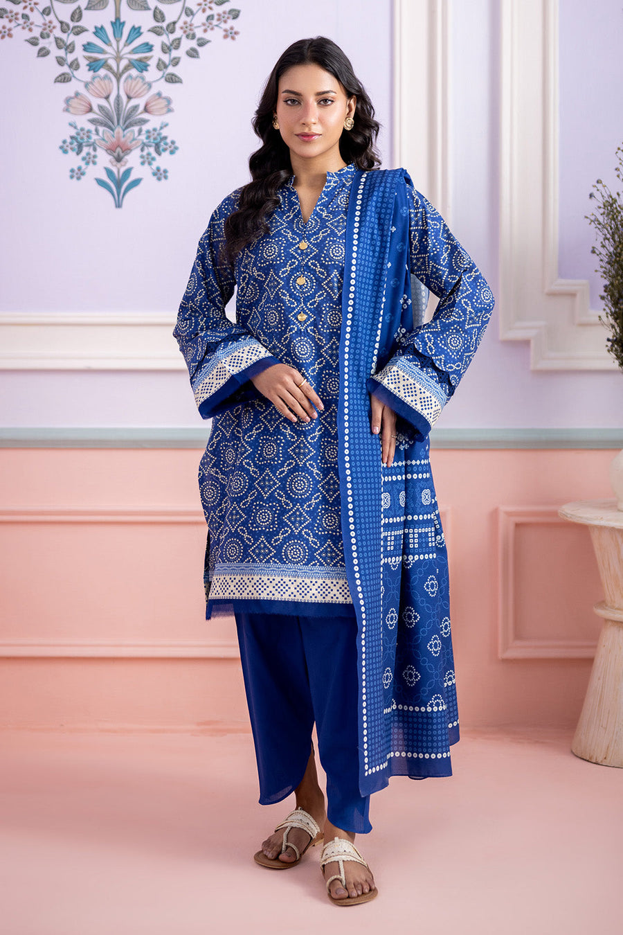 Zellbury Summer Printed Lawn Unstitched 3Pc Suit WUS26X30814