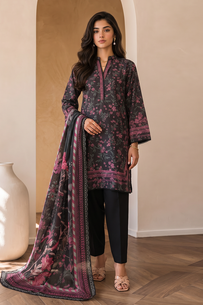 Zellbury Summer Printed Lawn Unstitched 3Pc Suit WUS26X30816