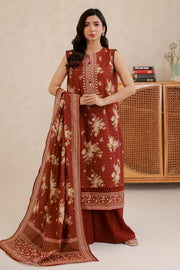 Zellbury Summer Printed Lawn Unstitched 3Pc Suit WUS26X30819