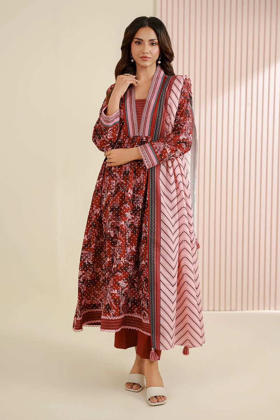 Zellbury Summer Printed Lawn Unstitched 3Pc Suit WUS26X30820
