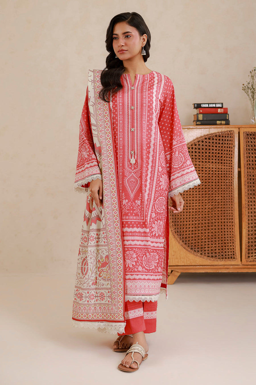 Zellbury Summer Printed Lawn Unstitched 3Pc Suit WUS26X30823