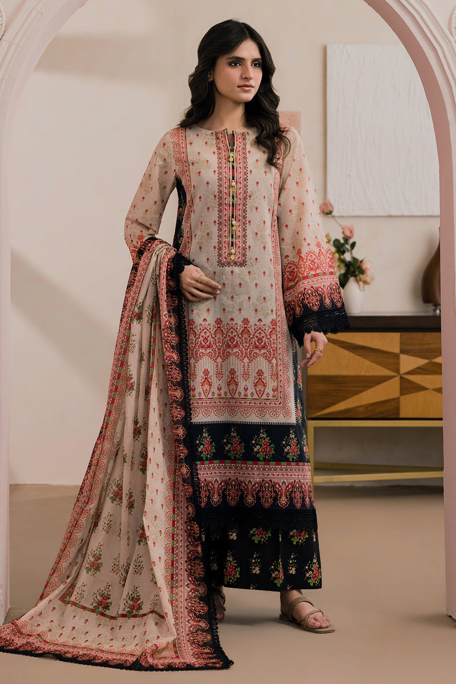 Zellbury Summer Printed Lawn Unstitched 3Pc Suit WUS26X30831