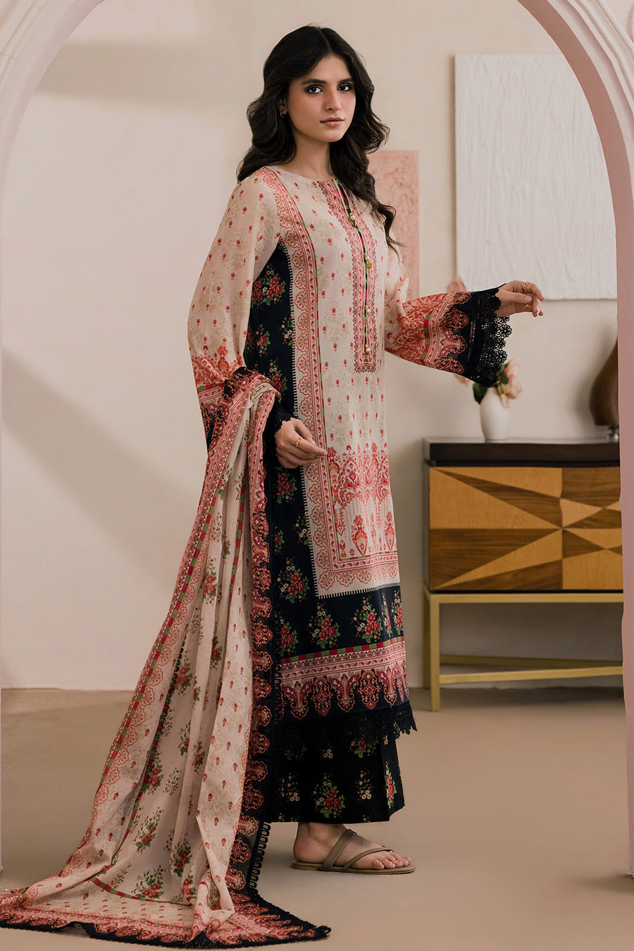 Zellbury Summer Printed Lawn Unstitched 3Pc Suit WUS26X30831