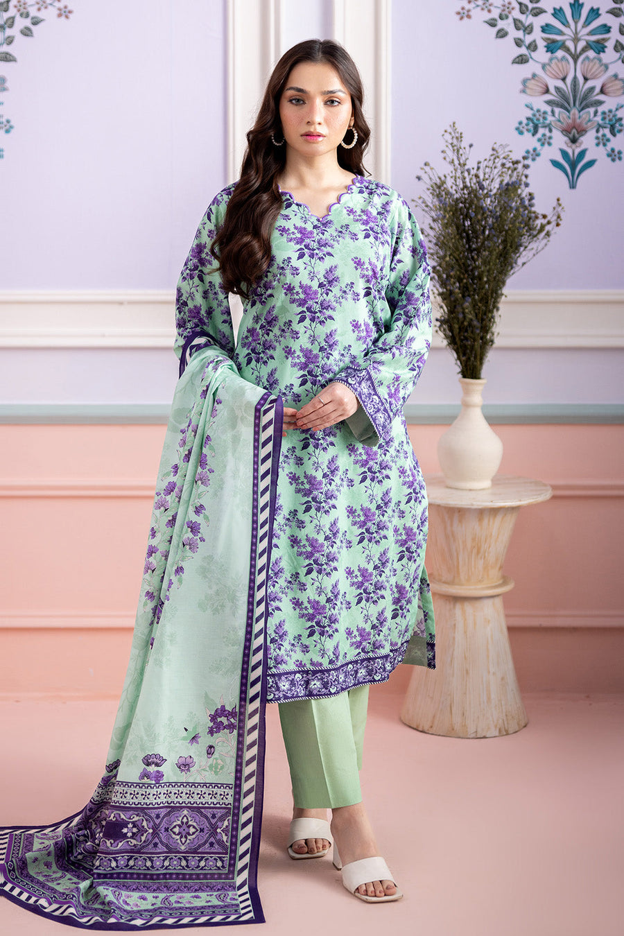 Zellbury Summer Printed Lawn Unstitched 3Pc Suit WUS26X30839