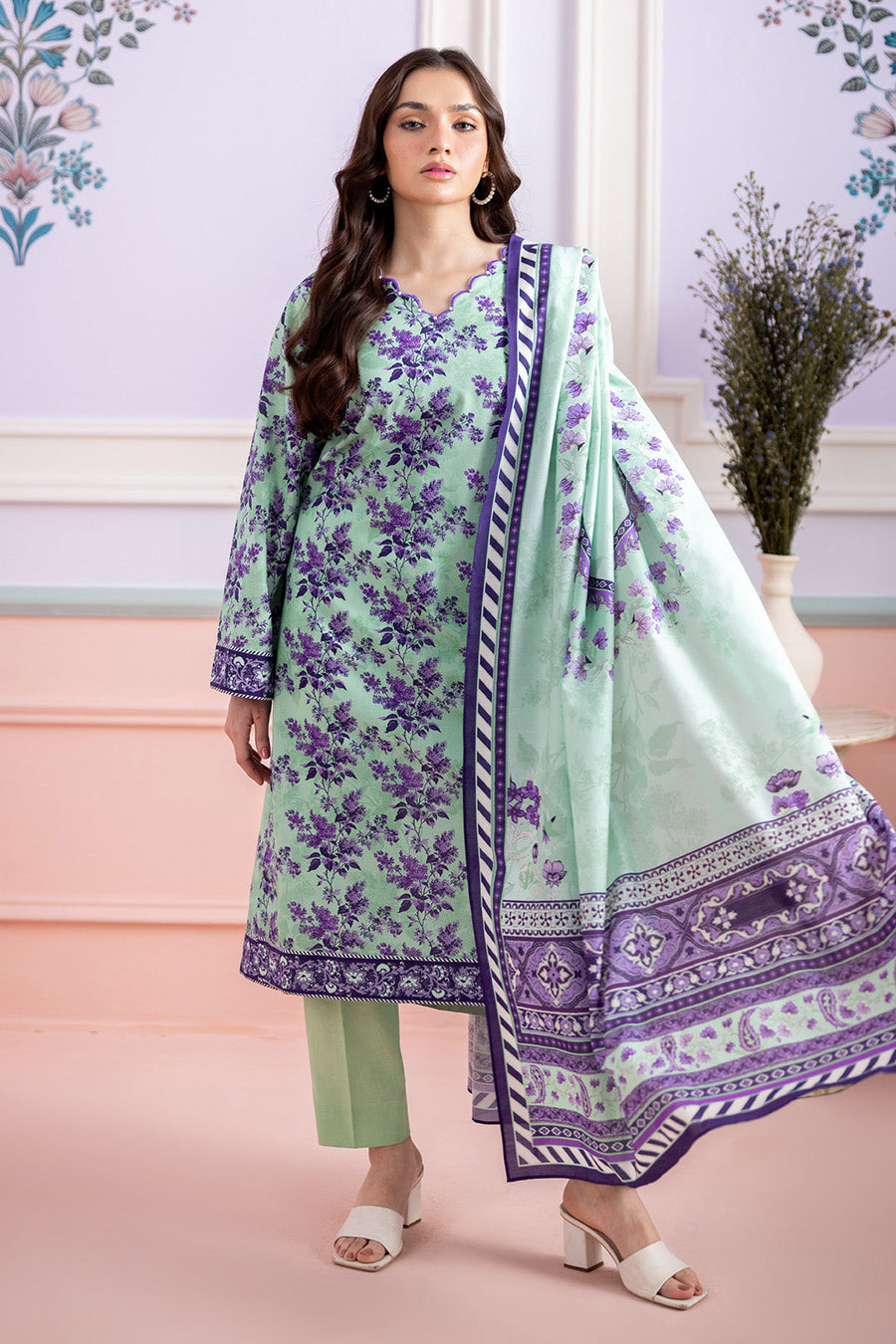 Zellbury Summer Printed Lawn Unstitched 3Pc Suit WUS26X30839