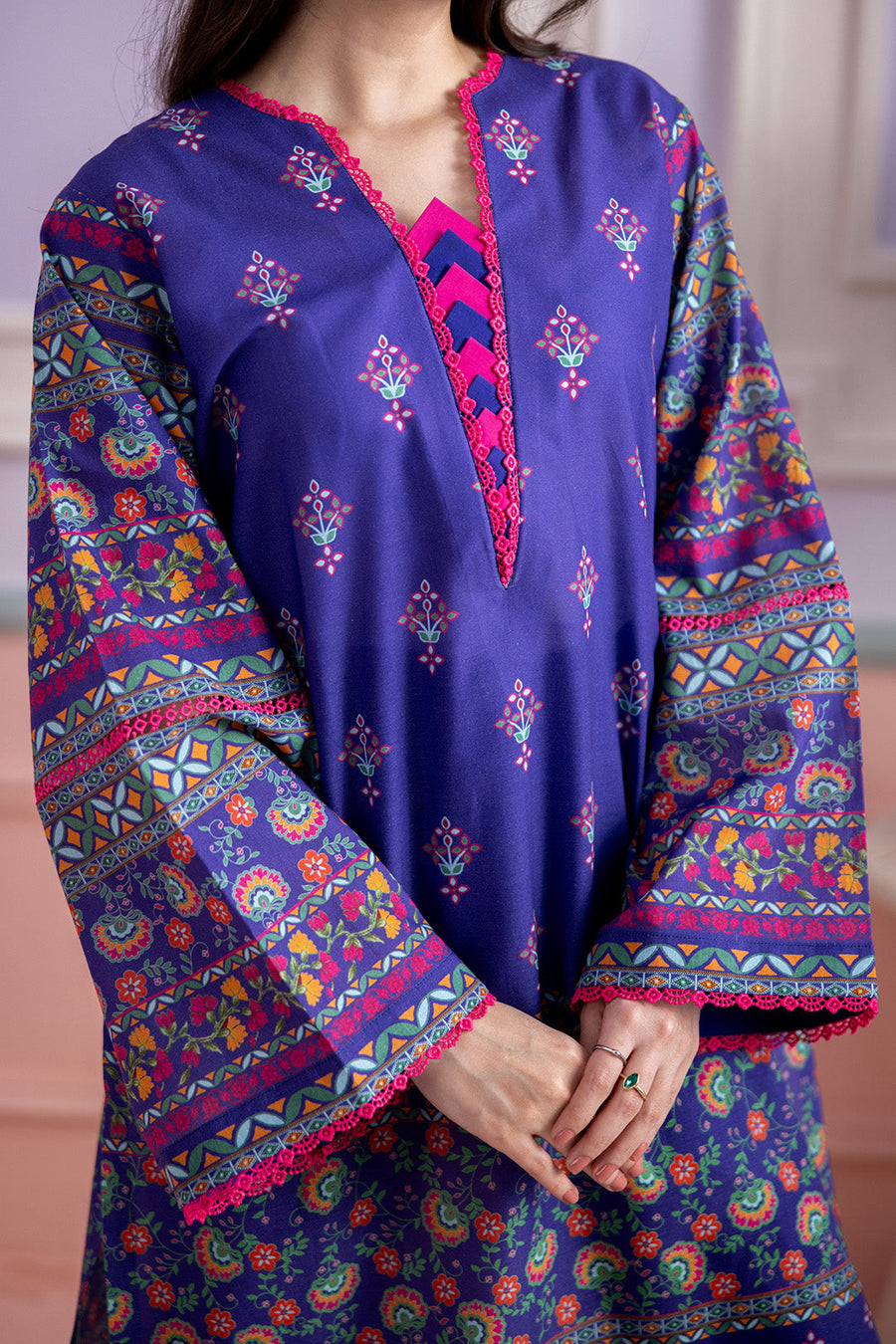 Zellbury Summer Printed Lawn Unstitched 3Pc Suit WUS26X30874