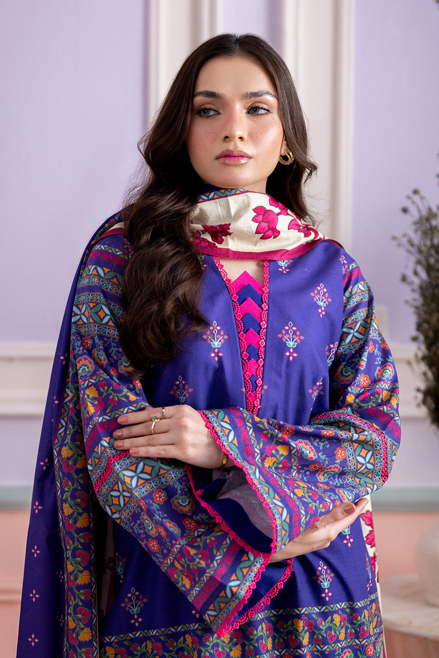 Zellbury Summer Printed Lawn Unstitched 3Pc Suit WUS26X30874