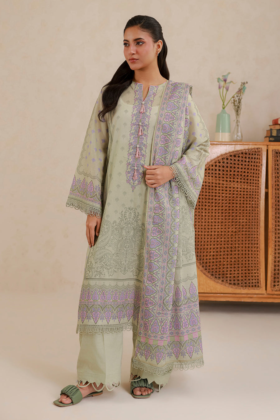 Zellbury Summer Printed Lawn Unstitched 3Pc Suit WUS26X30875