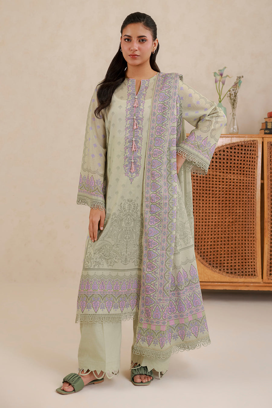 Zellbury Summer Printed Lawn Unstitched 3Pc Suit WUS26X30875