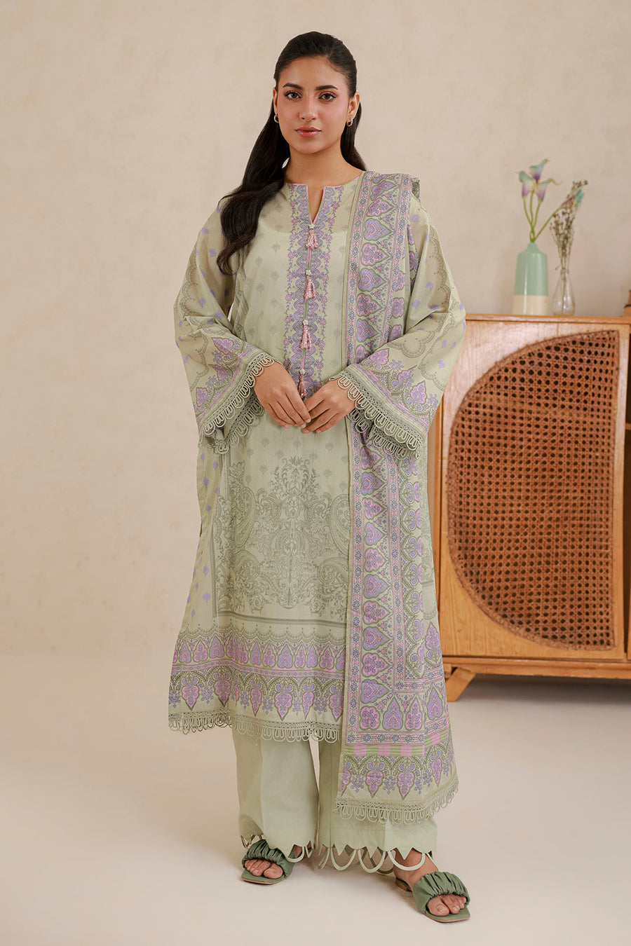 Zellbury Summer Printed Lawn Unstitched 3Pc Suit WUS26X30875